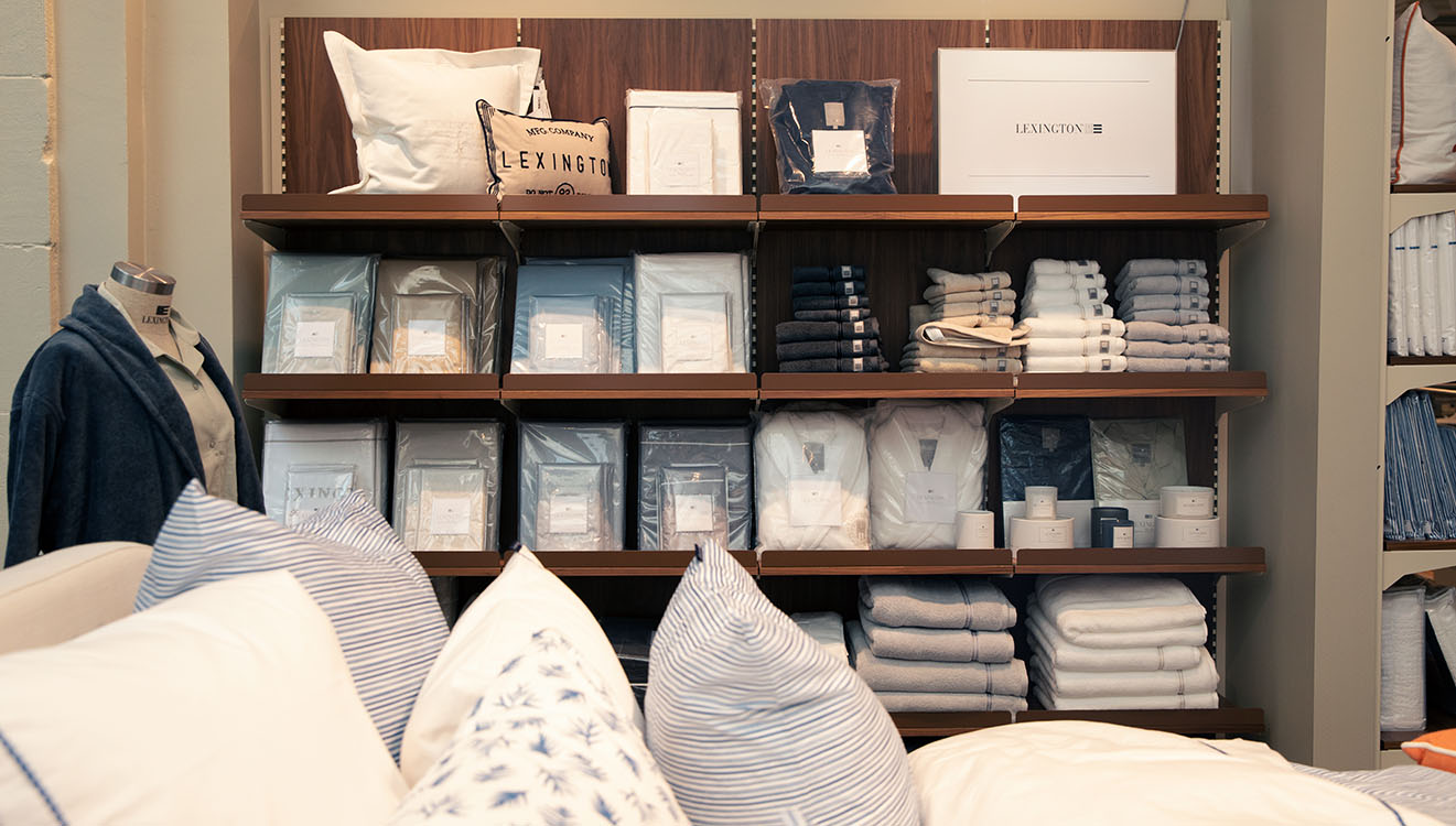 SOVA Butik med Lexington sängkläder och handdukar